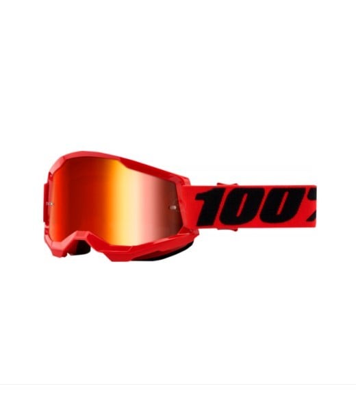 100% Очки Strata 2 Goggle Red/Mirror Red Lens