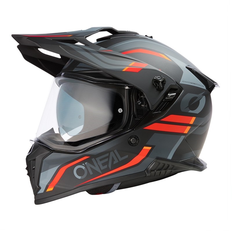 Oneal Шлем кроссовый со стеклом A-SRS Spike красный/черный