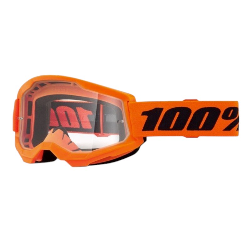 100% Очки Strata 2 V26 Goggle Neon Orange / Clear
