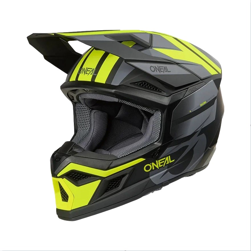 Oneal Кроссовый шлем 3Series Ride V.25 черный/желтый