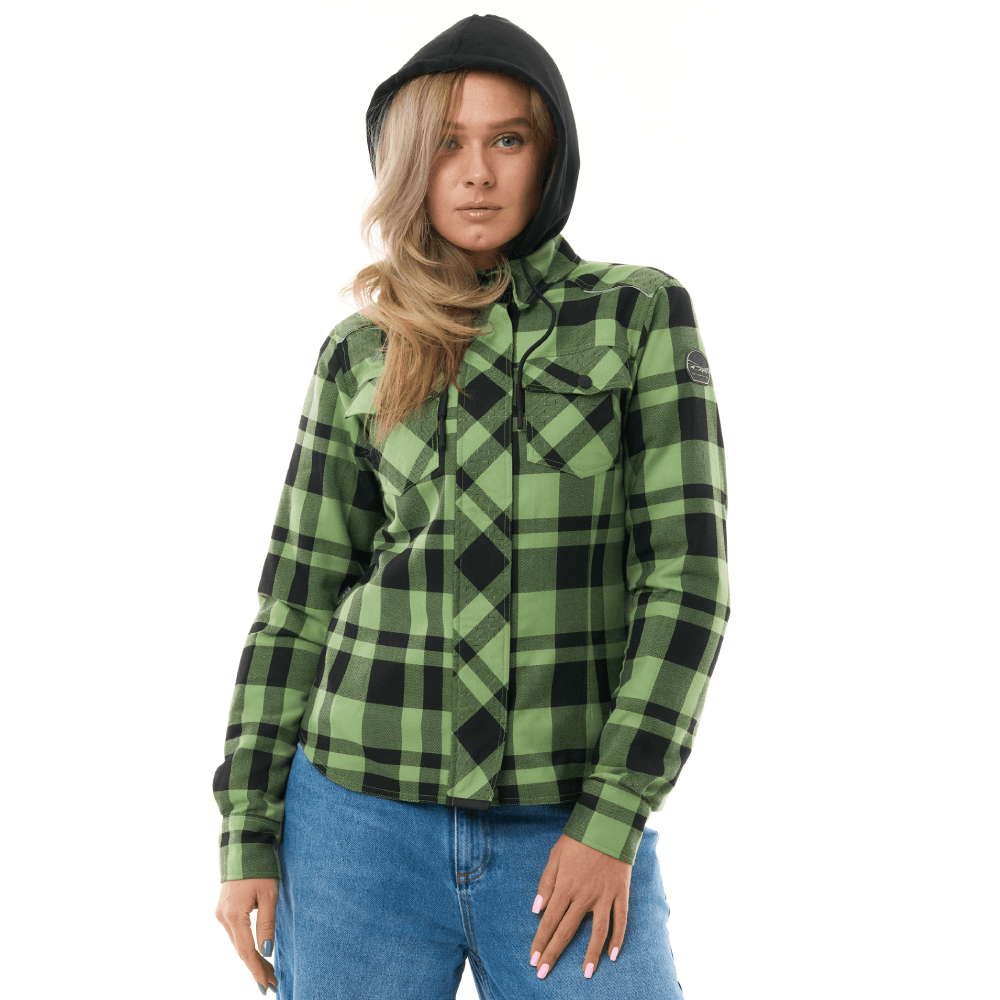 Dragonfly Моторубашка Streetfighter Woman Green с защитой 2025