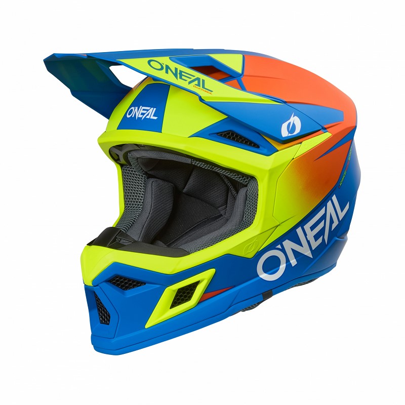 Oneal Шлем кроссовый 3Series Solid V.24 синий/желтый