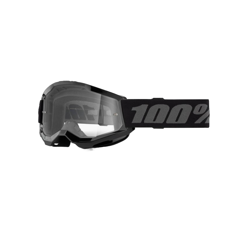 100% Очки подростковые Strata 2 Goggle Black/Clear Lens 2025