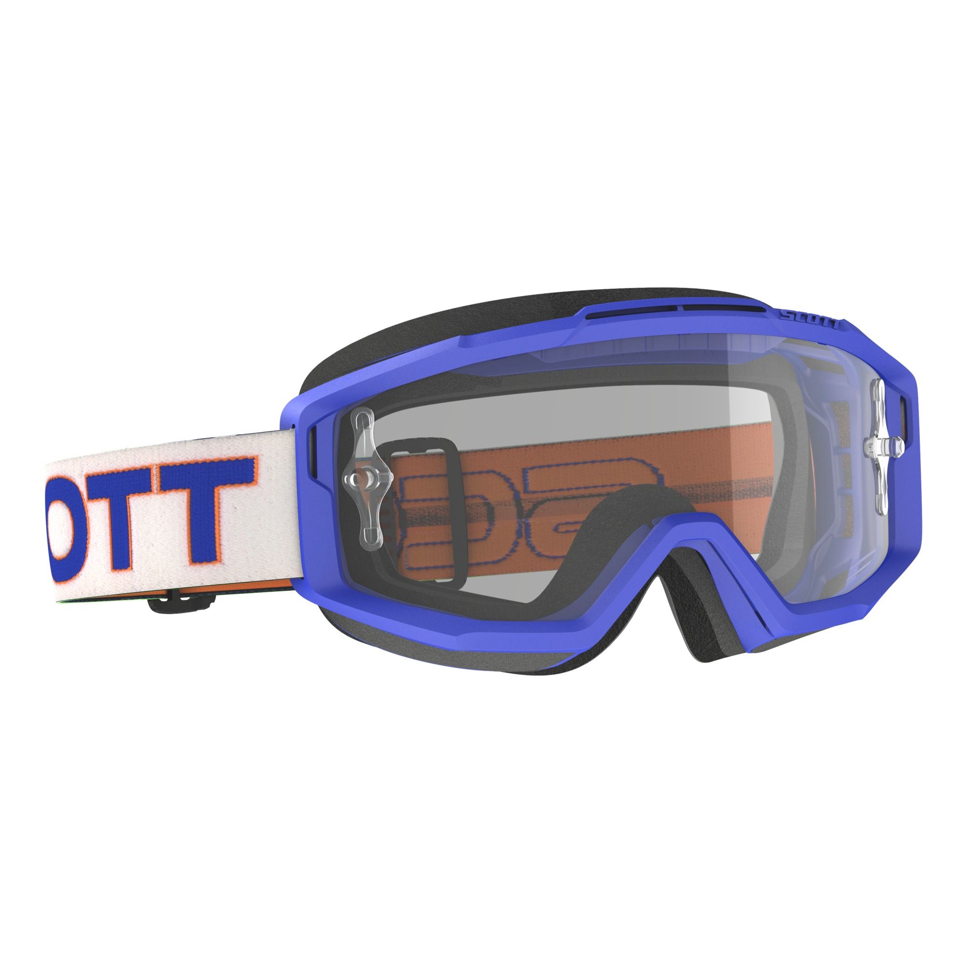Scott Очки Split OTG white/blue clear works