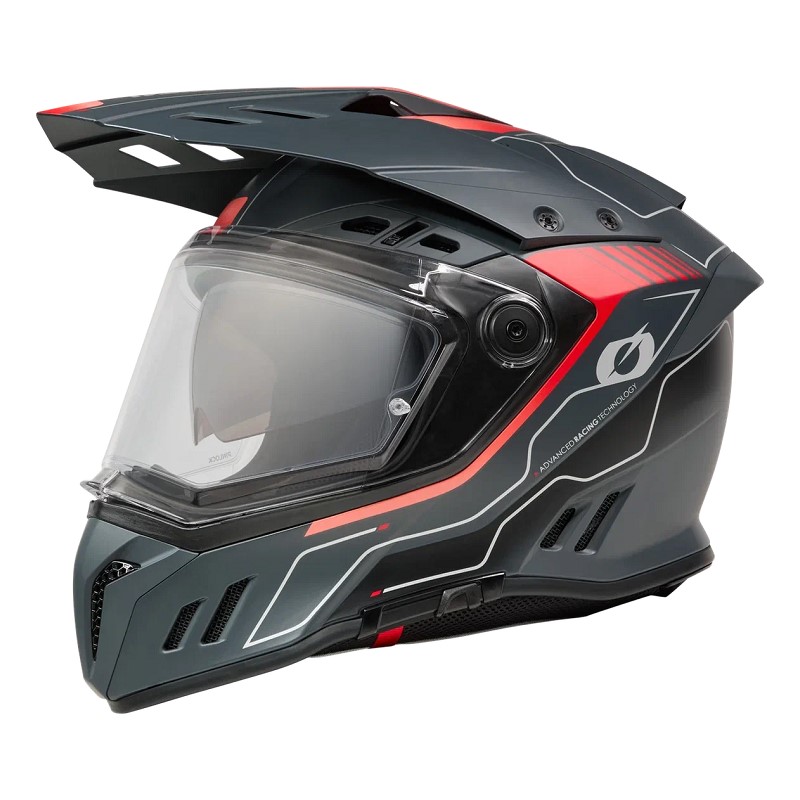 Oneal Шлем кроссовый со стеклом Sierra RS Echo красный/черный