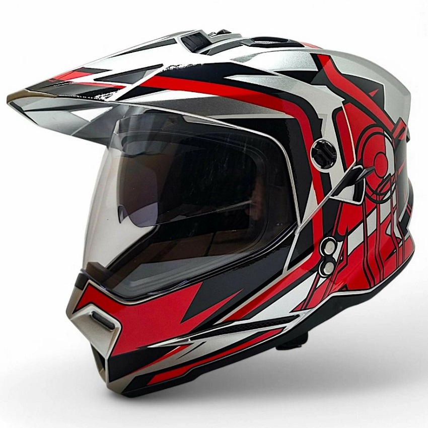 AiM Шлем JK802S Red/Grey/Black