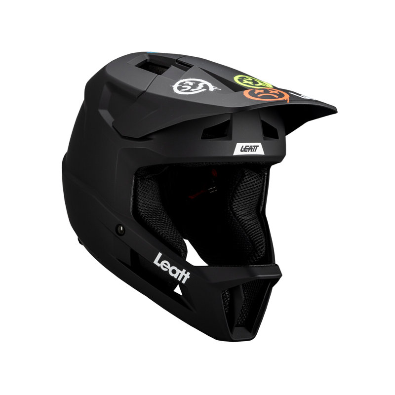 Leatt Велошлем подростковый MTB Gravity 1.0 Junior Helmet Black 2025
