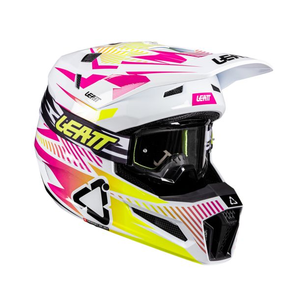 Leatt Шлем кроссовый 3.5 V26 Storm Pink + очки Vizion 3.5