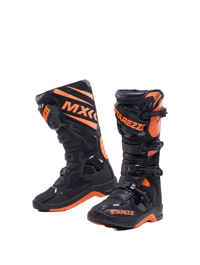 Starezzi Мотоботы Milano Black/Orange