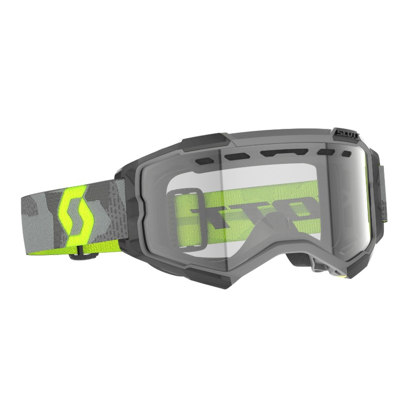Scott Очки Fury Enduro light grey/neon yellow/clear