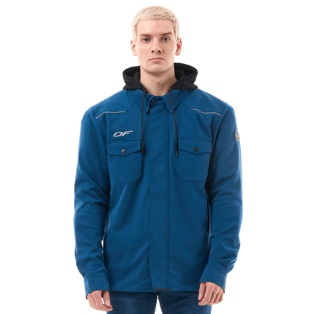 Dragonfly Моторубашка Streetfighter Dark Blue с защитой 2025