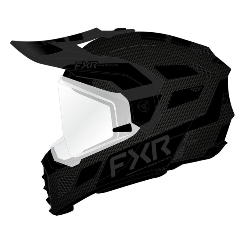 FXR Шлем Clutch X Pro Carbon с подогревом Black Ops