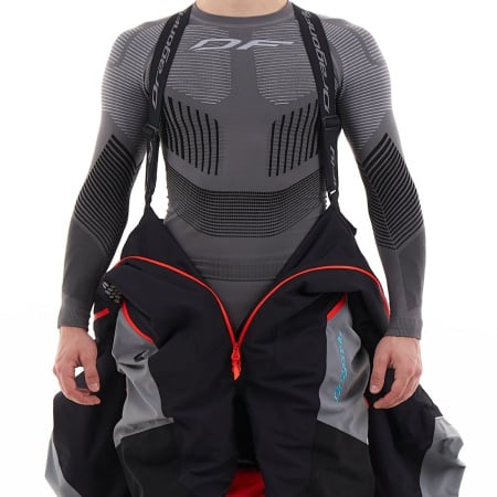 Dragonfly Комбинезон Extreme 2.0 Man Black - Red - Grey 2024 Утепленный