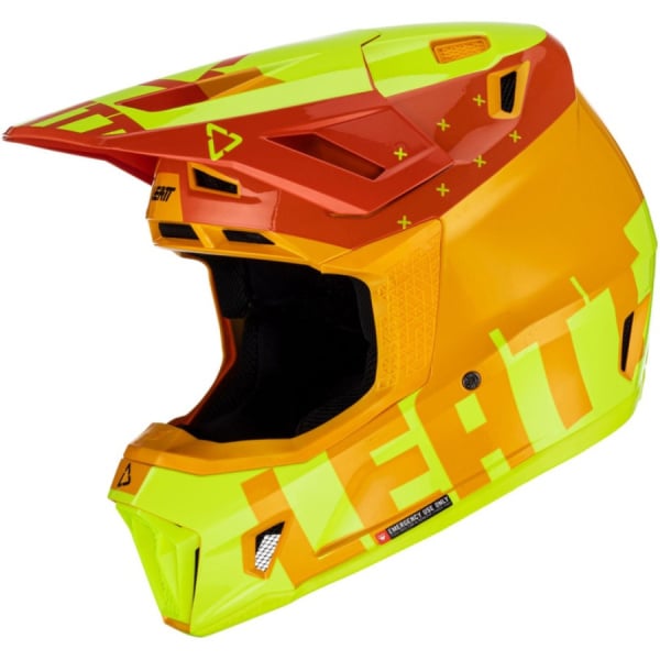 Leatt Шлем кроссовый Kit Moto 7.5 V23 Citrus