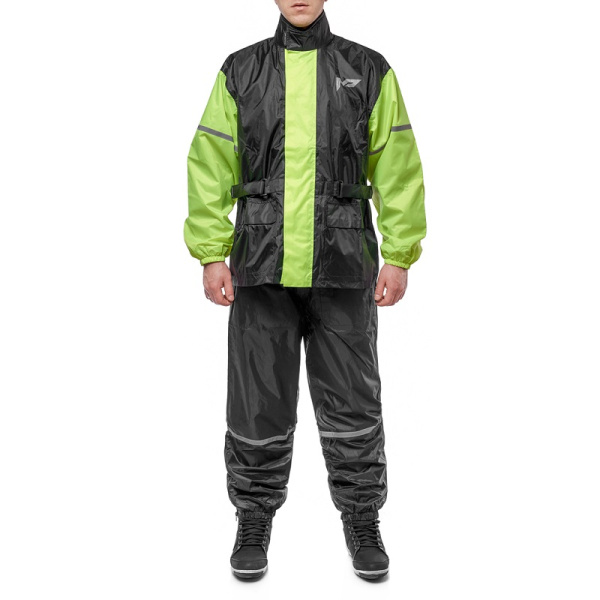 Moteq Раздельный дождевой комбинезон Wet Dog черно-желтый