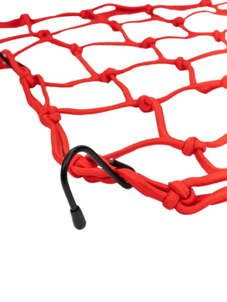 Scout сетка на багажник 40*40 Красная Крючки металл