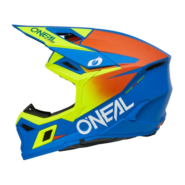 Oneal Шлем кроссовый 3Series Solid V.24 синий/желтый