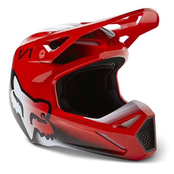 FOX Мотошлем V1 Toxsyk Helmet Flow Red