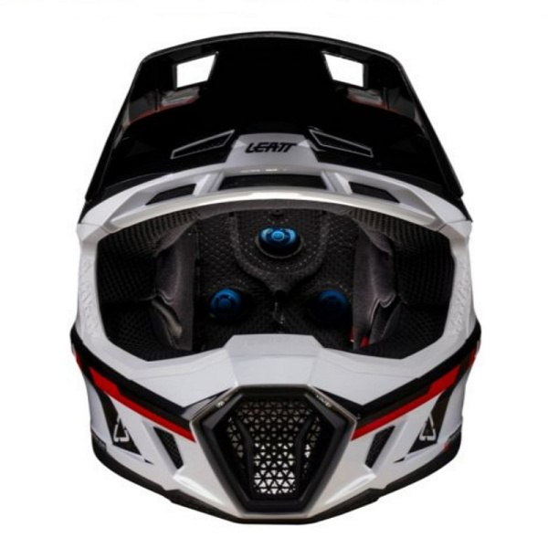 Leatt Шлем кроссовый  7.5 V26 White-Red + очки Velocity 4.5