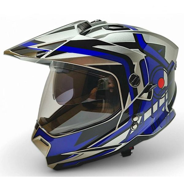 AiM Шлем JK802S Blue/Grey/Black