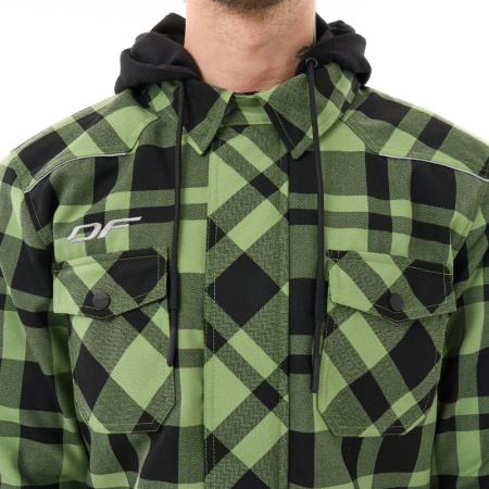 Dragonfly Моторубашка Streetfighter Green с защитой 2025