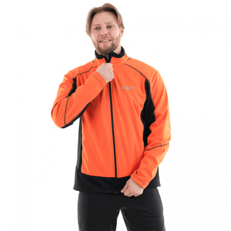 Dragonfly Куртка Explorer Black-Orange мужская Softshell