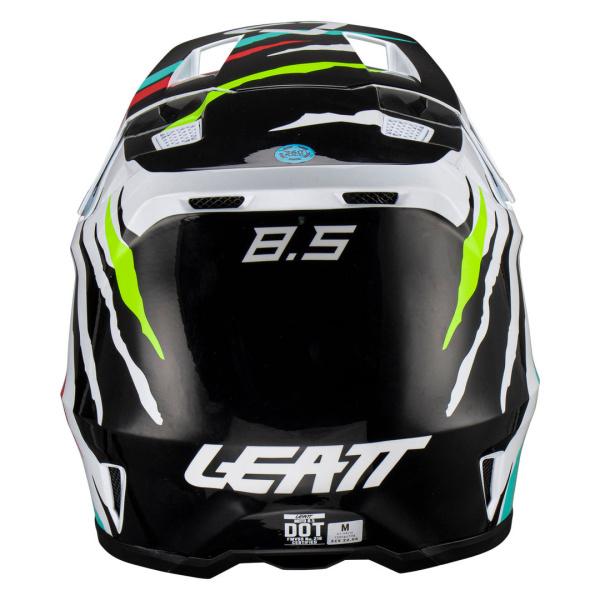 Leatt Мотошлем Moto 8.5 Helmet Tiger Белый-Синий (2023)