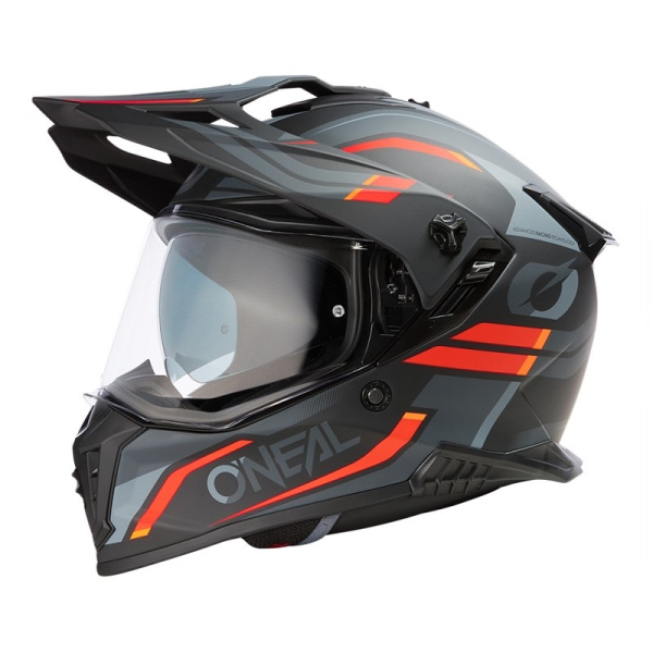 Oneal Шлем кроссовый со стеклом A-SRS Spike красный/черный