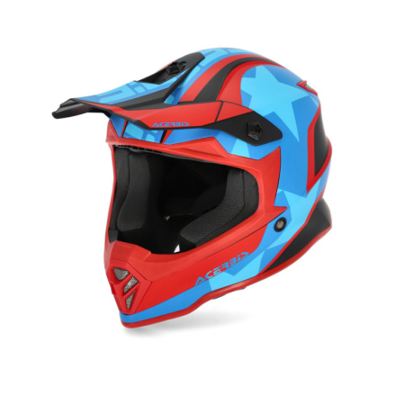 Acerbis Шлем детский IMPACT STEEL JUNIOR Red/Blue 