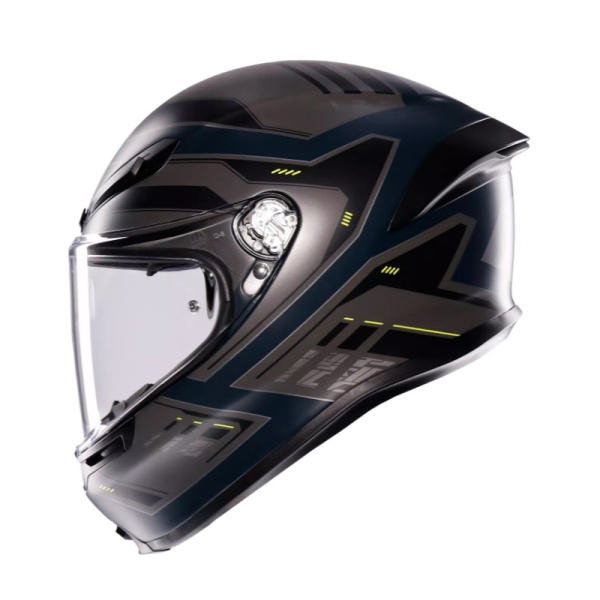 AGV Шлем K6 S Enhance Matt Grey/Yellow Fluo