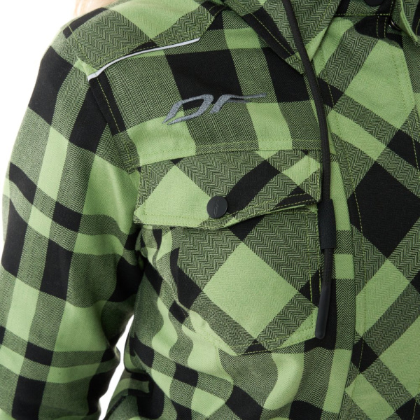 Dragonfly Моторубашка Streetfighter Woman Green с защитой 2025