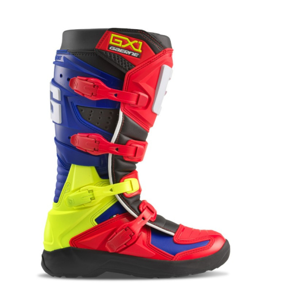 Gaerne Мотоботы GX1 Evo Red/Blue/Black/Yellow