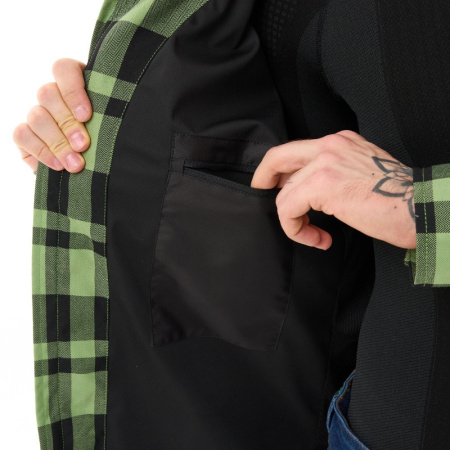 Dragonfly Моторубашка Streetfighter Green с защитой 2025