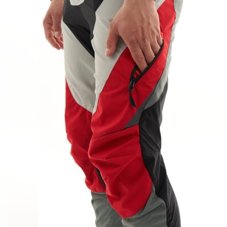 Dragonfly Брюки Эндуро Freeride Grey-Red 2022 (Короткие)