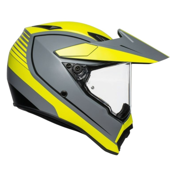 AGV Шлем AX9 E2206 V26 Pacific Road Matt Grey/Yellow Fluo/Black