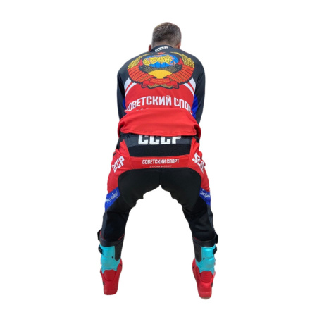 Scout Штаны кроссовые Советский мотоспорт, черно-красный