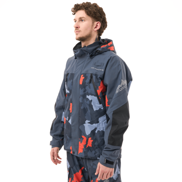 Dragonfly Мембранная куртка Quad 2.0 Man 2025 Grey - Orange Camo