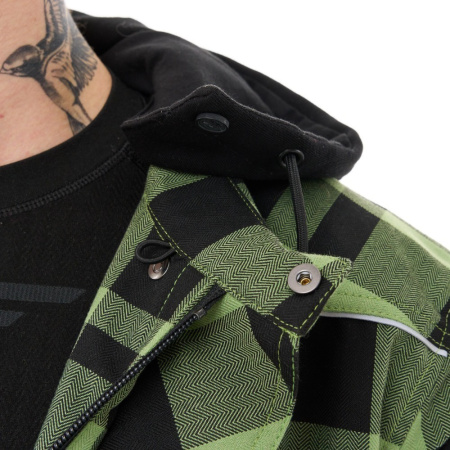 Dragonfly Моторубашка Streetfighter Green с защитой 2025