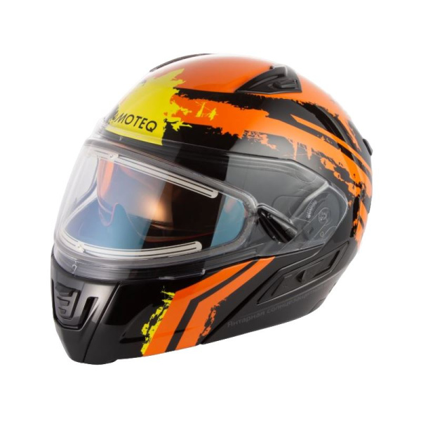 Moteq Шлем снегоходный SubZero Cryo оранжевый/желтый