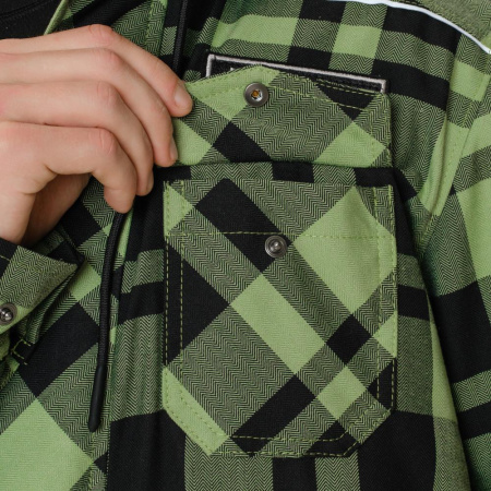 Dragonfly Моторубашка Streetfighter Green с защитой 2024