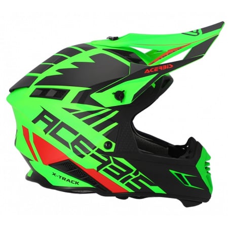 Acerbis Шлем кроссовый X-TRACK 22-06 Fluo-Green/Black