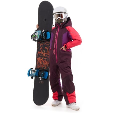 Dragonfly Зимний утепленный комбинезон DF Teenager Gravity Purple - Brown 2023