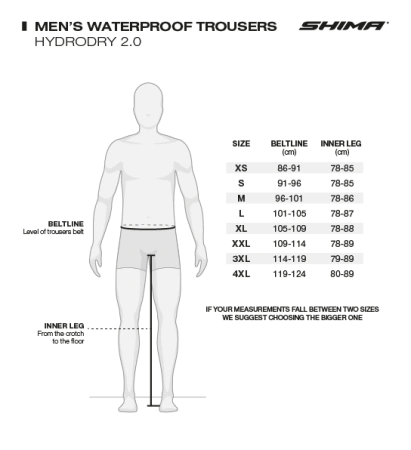 Shima Штаны дождевые Hydrodry 2.0 Black/Fluo