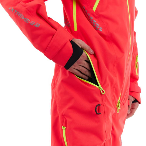 Dragonfly Комбинезон Extreme 2.0 Man Red - Yellow Acid 2024 Утепленный (100)