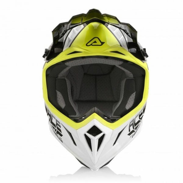 Acerbis Шлем Steel Carbon White/Yellow