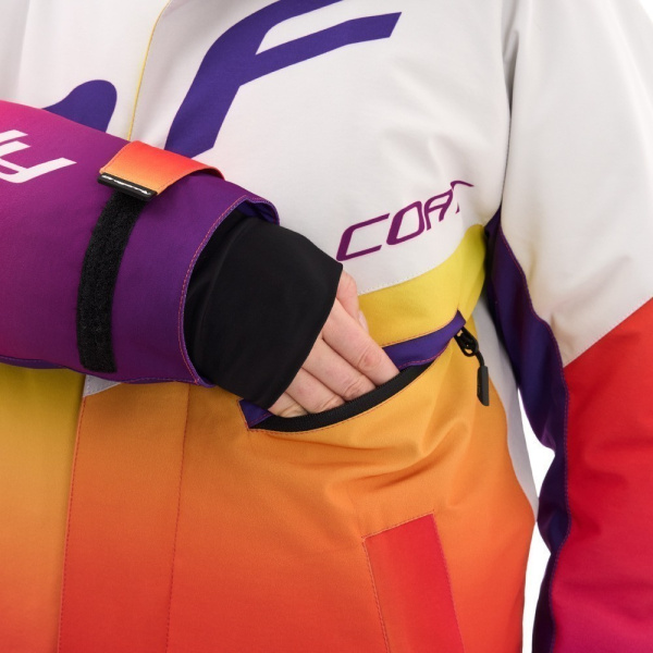 Dragonfly Плащ зимний Race Coat Winter Sunset Woman 2025 Orange - Violet