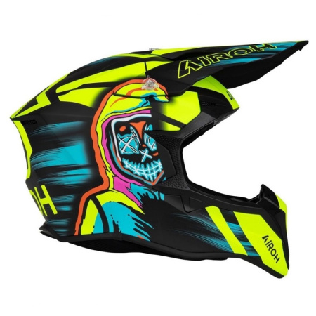 Airoh Мотошлем Wraaap Cyber Yellow Matt