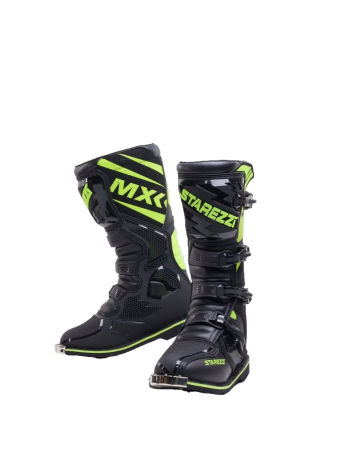 Starezzi Мотоботы Roma Black Fluo Yellow