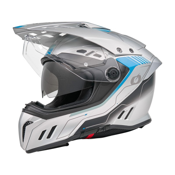 Oneal Шлем кроссовый со стеклом Sierra RS Echo серый/синий
