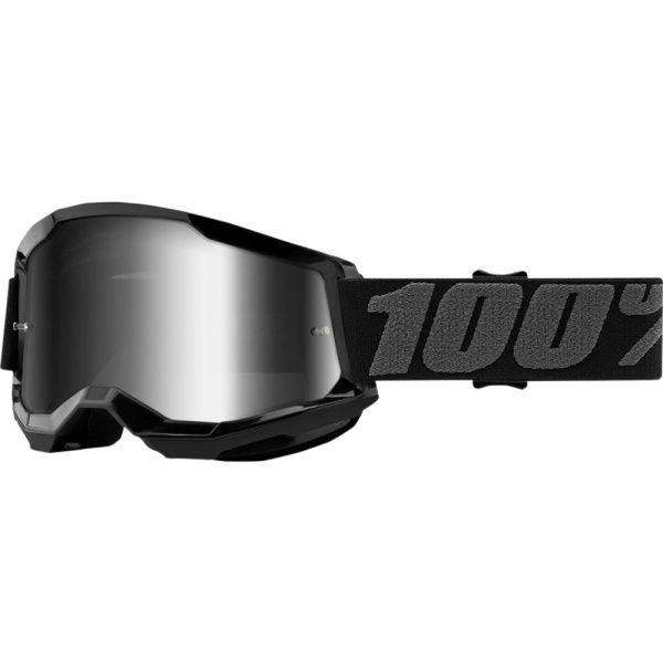 100% Очки Strata 2 Goggle Black/Mirror Silver Lens